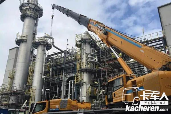 徐工XCA100_E自動工況規劃,拆除罐體—德國Chempark Marl