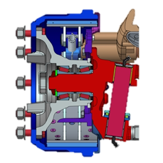 部分車(chē)型的車(chē)橋采用歐洲主流的FAG輪轂軸承單元