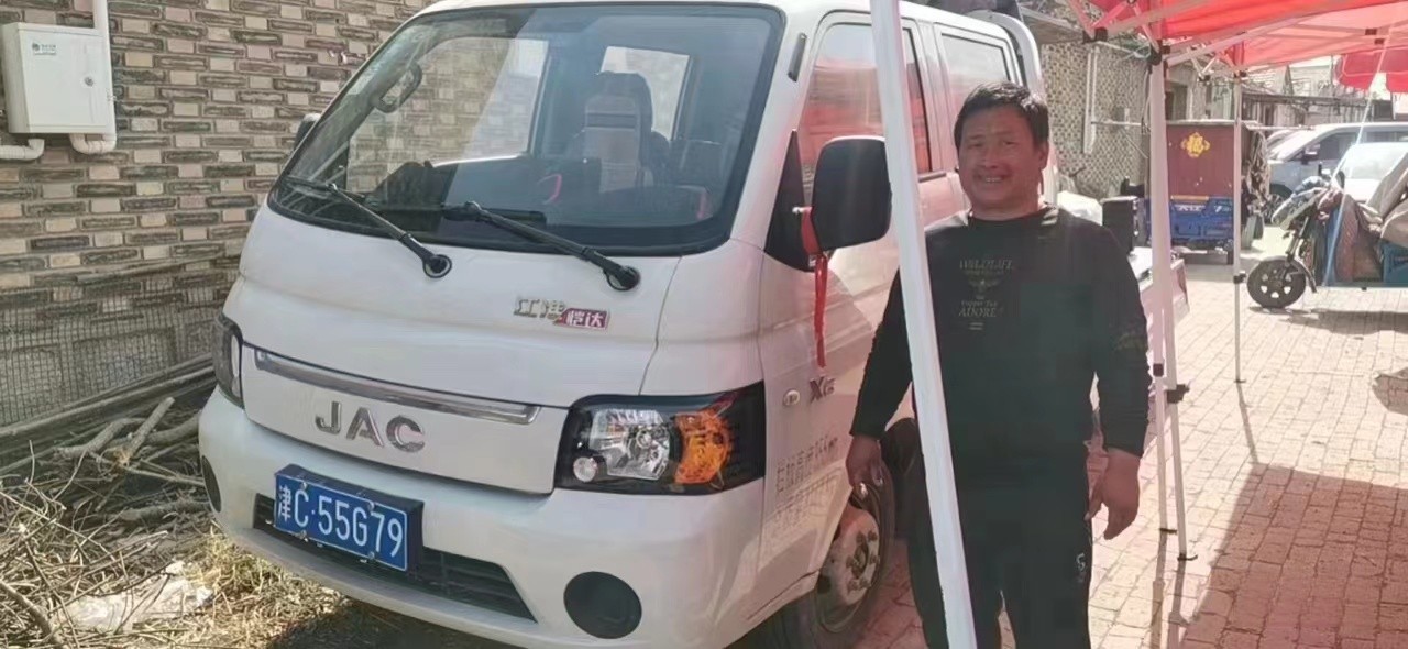 自主創(chuàng)業(yè)拉綠通,江淮1卡愷達(dá)與他一起奮斗美好生活!