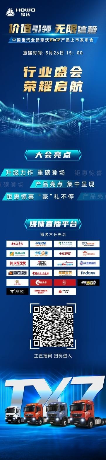 價值引領(lǐng) 無限信賴 史上最嚴國六b超前切換 全新豪沃TX7即將耀世而來