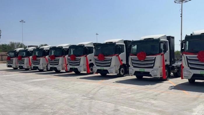 踐行雙碳 綠色升級(jí)!45臺(tái)歐曼智藍(lán)交付張宣科技 賦能鋼廠零碳運(yùn)輸