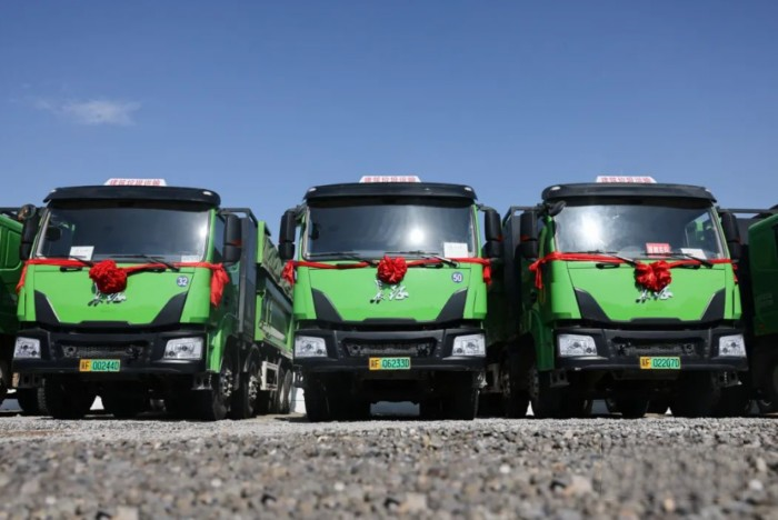 助力保定城建零碳運輸,長征純電渣土車批量交付