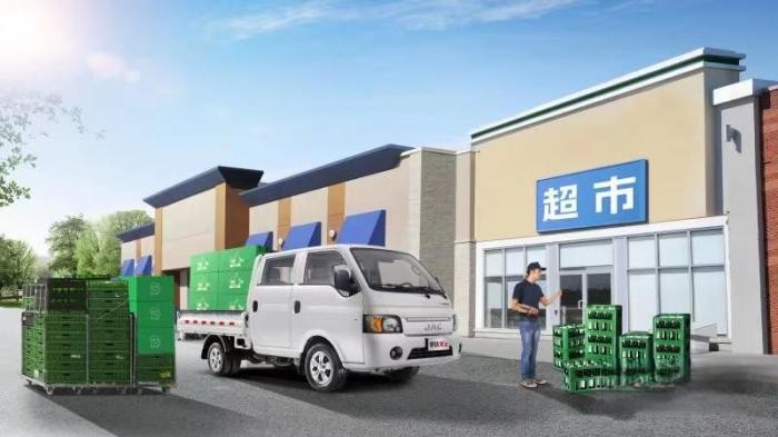 啤酒熱銷,超市老板開江淮1卡愷達化身“外賣員”!