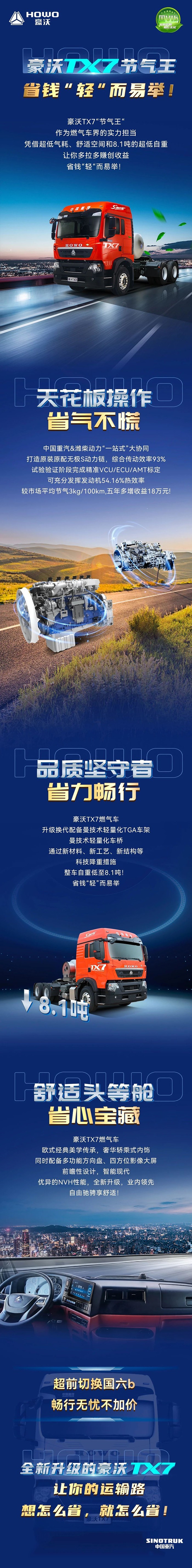 豪沃TX7節氣王，省錢“輕”而易舉！