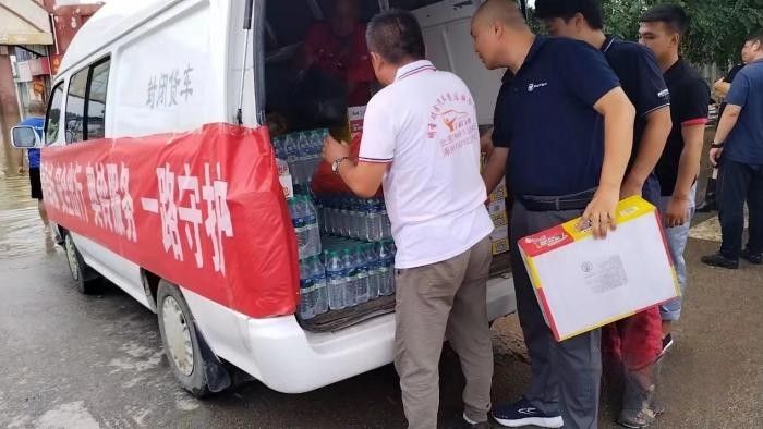 送物資進災區，福田奧鈴全面開啟救援行動