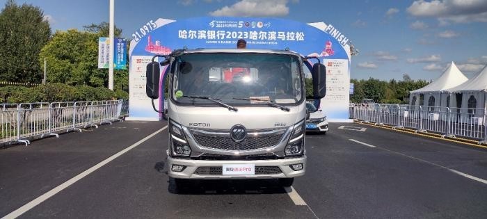 哈爾濱國際馬拉松開賽,福田奧鈴再次參與服務保障